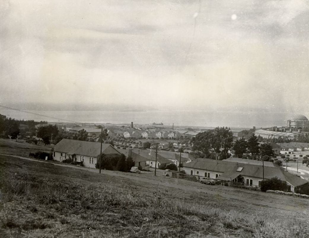 Presidio overlooking the Palace of Fine Arts, 1946