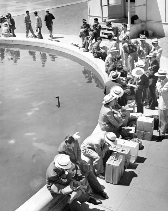 Chinese technicians awaiting the S.S. General Gordon to China, 1946