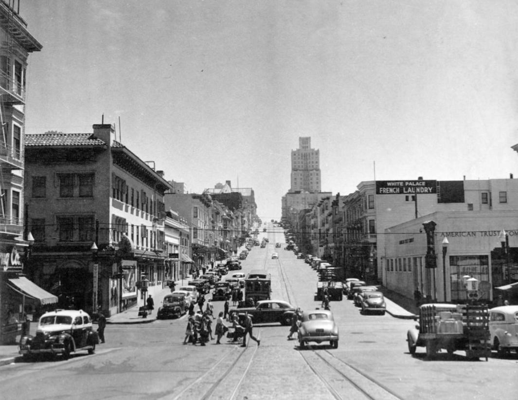 California Street east from Polk Street, 1944