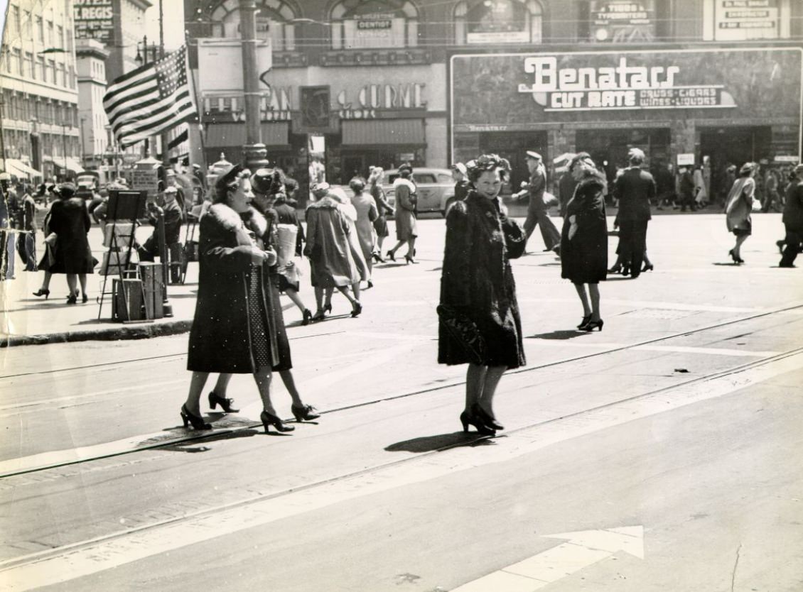 Stockton and Market streets, 1944