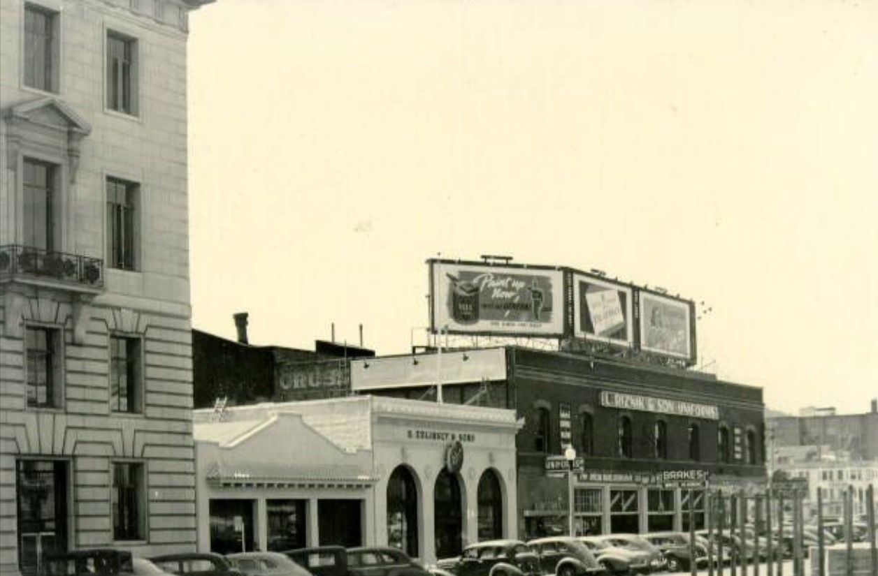 Civic Center district on Grove Street, 1945