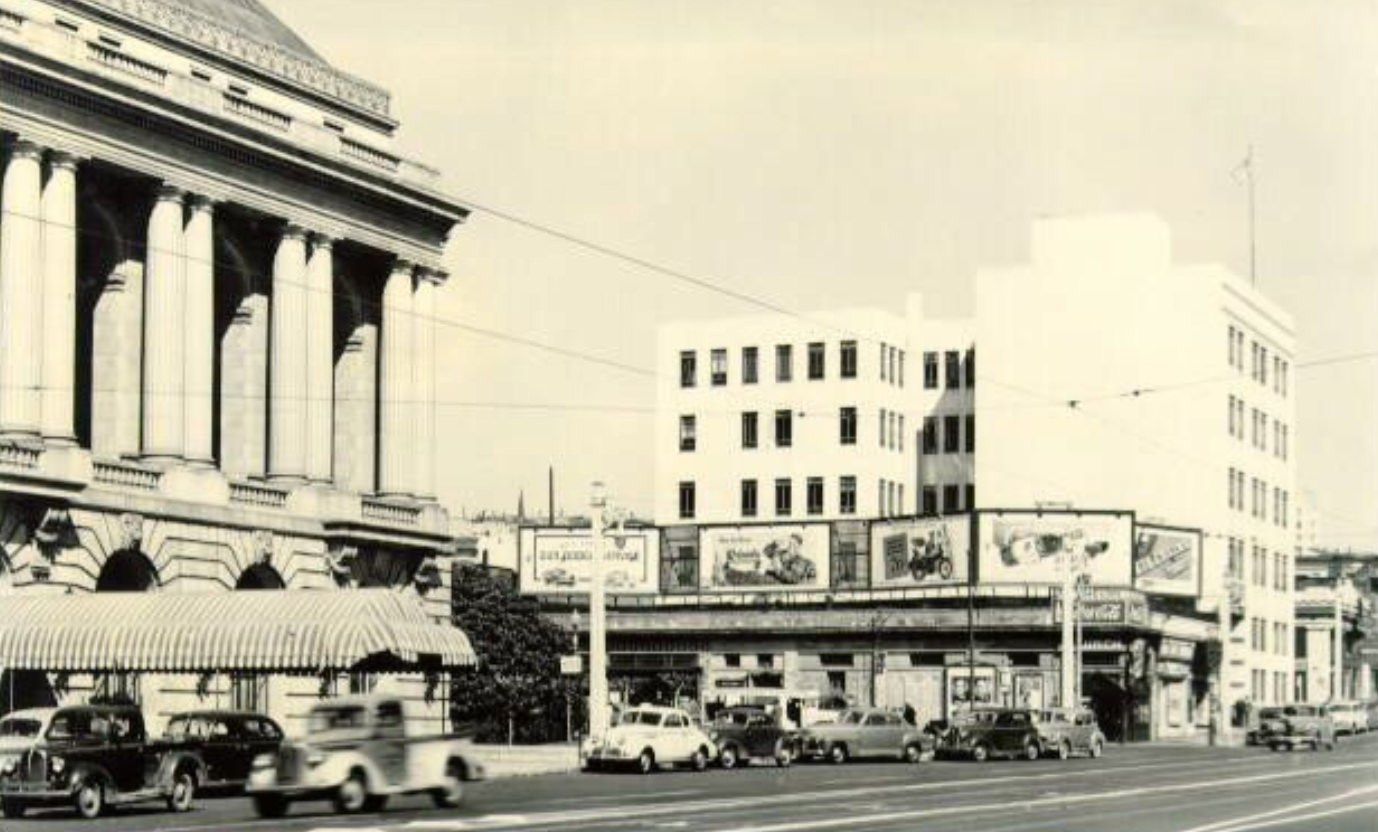 Civic Center district, 1945