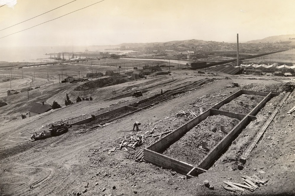 Construction of Potrero Housing Project, 1940