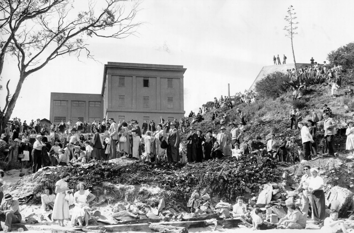 San Franciscans touring Angel Island, 1949