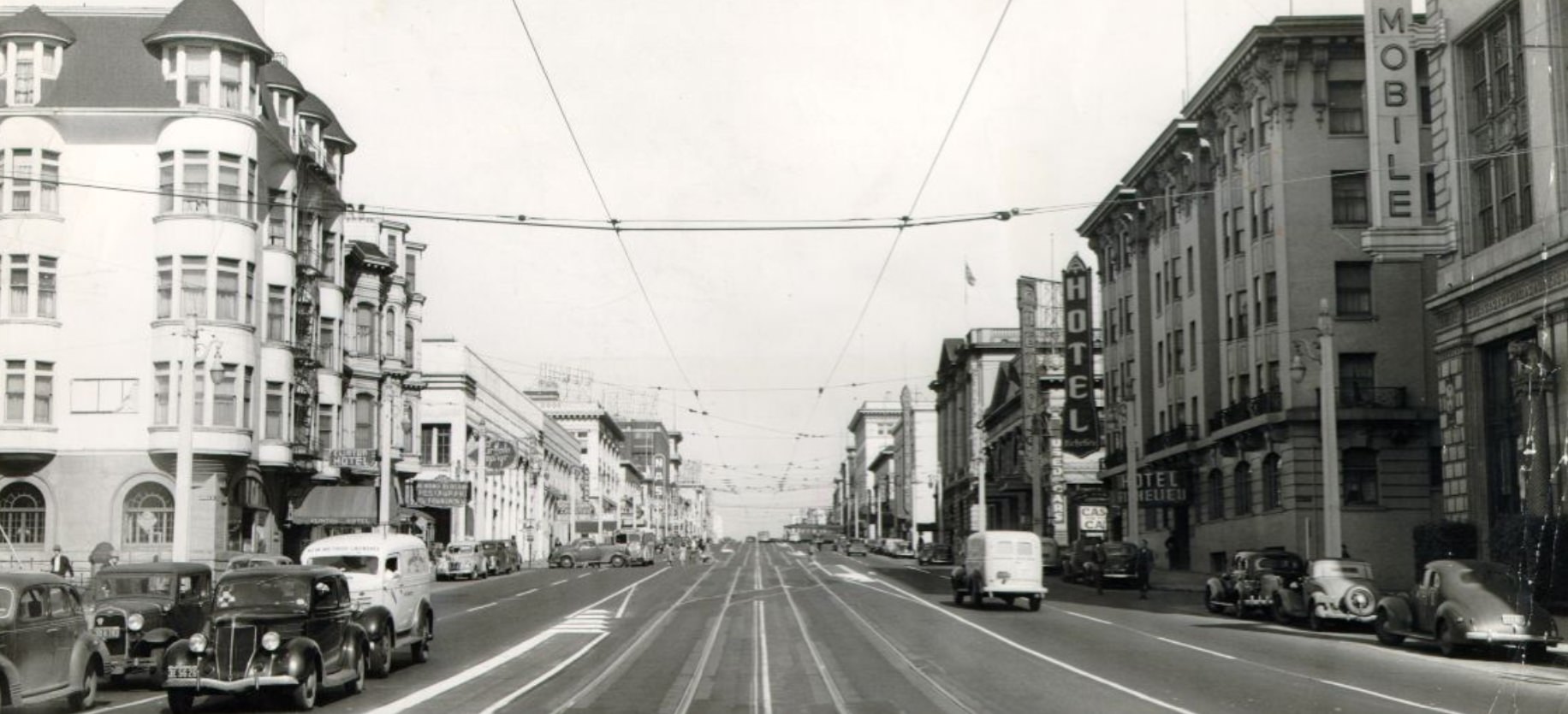 Van Ness Avenue at Myrtle Street, 1944