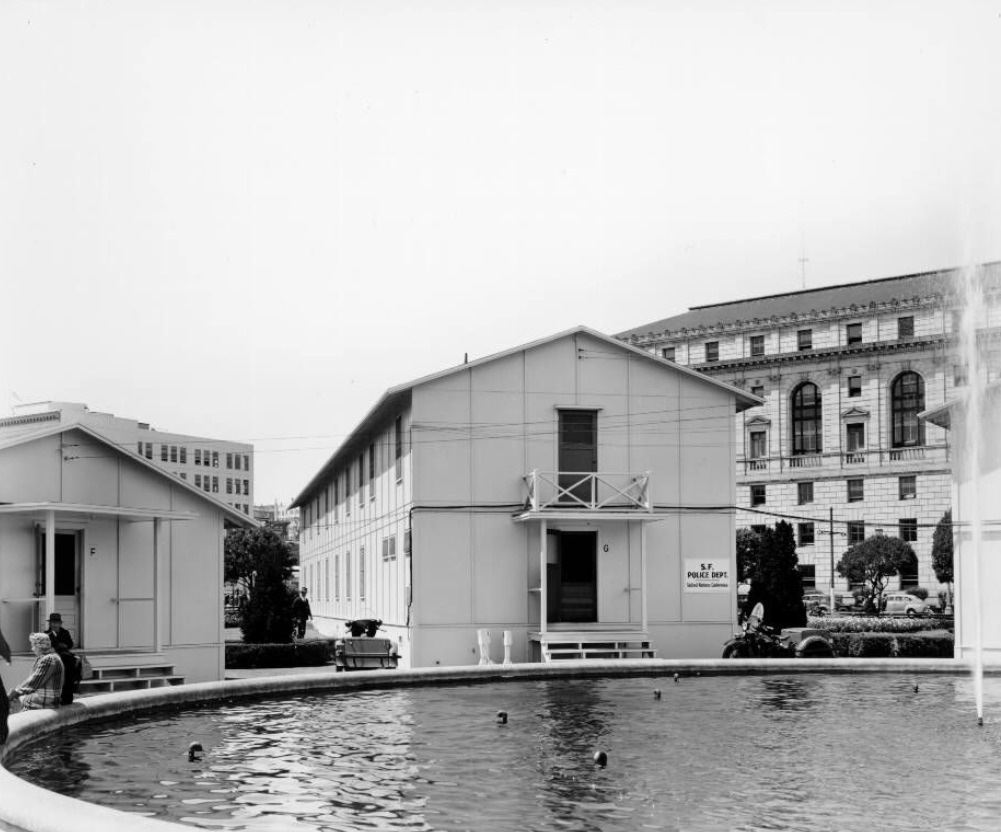 Temporary Barracks, Civic Center Plaza, 1940s