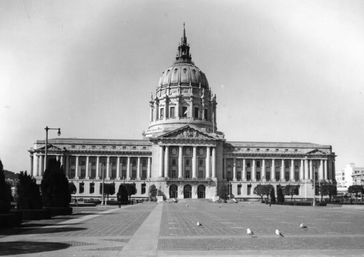 City Hall and Plaza, 1940s