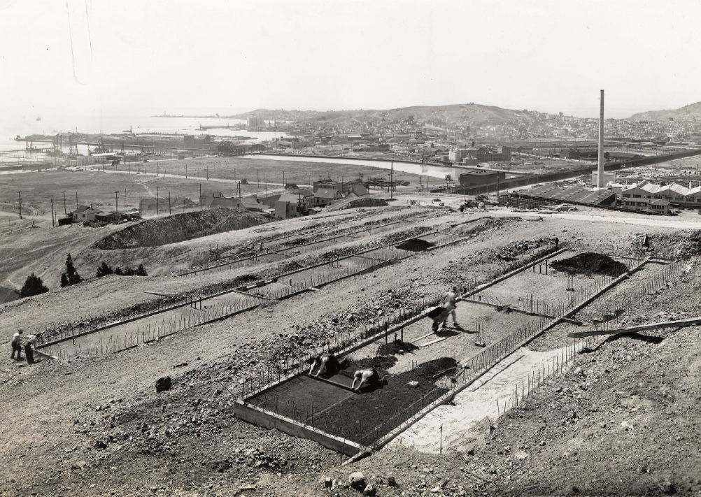 Construction of Potrero Housing Project, 1940