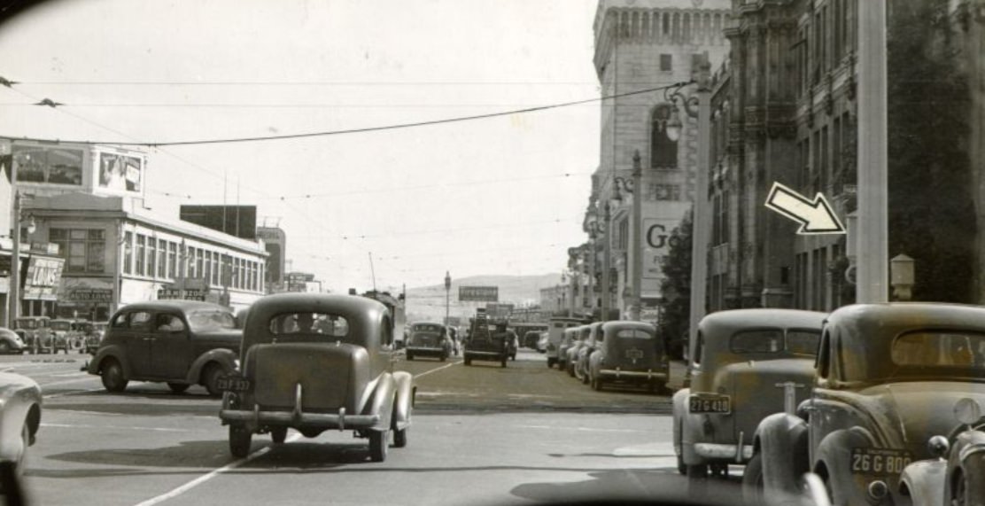 Van Ness Avenue at Hayes Street, 1941