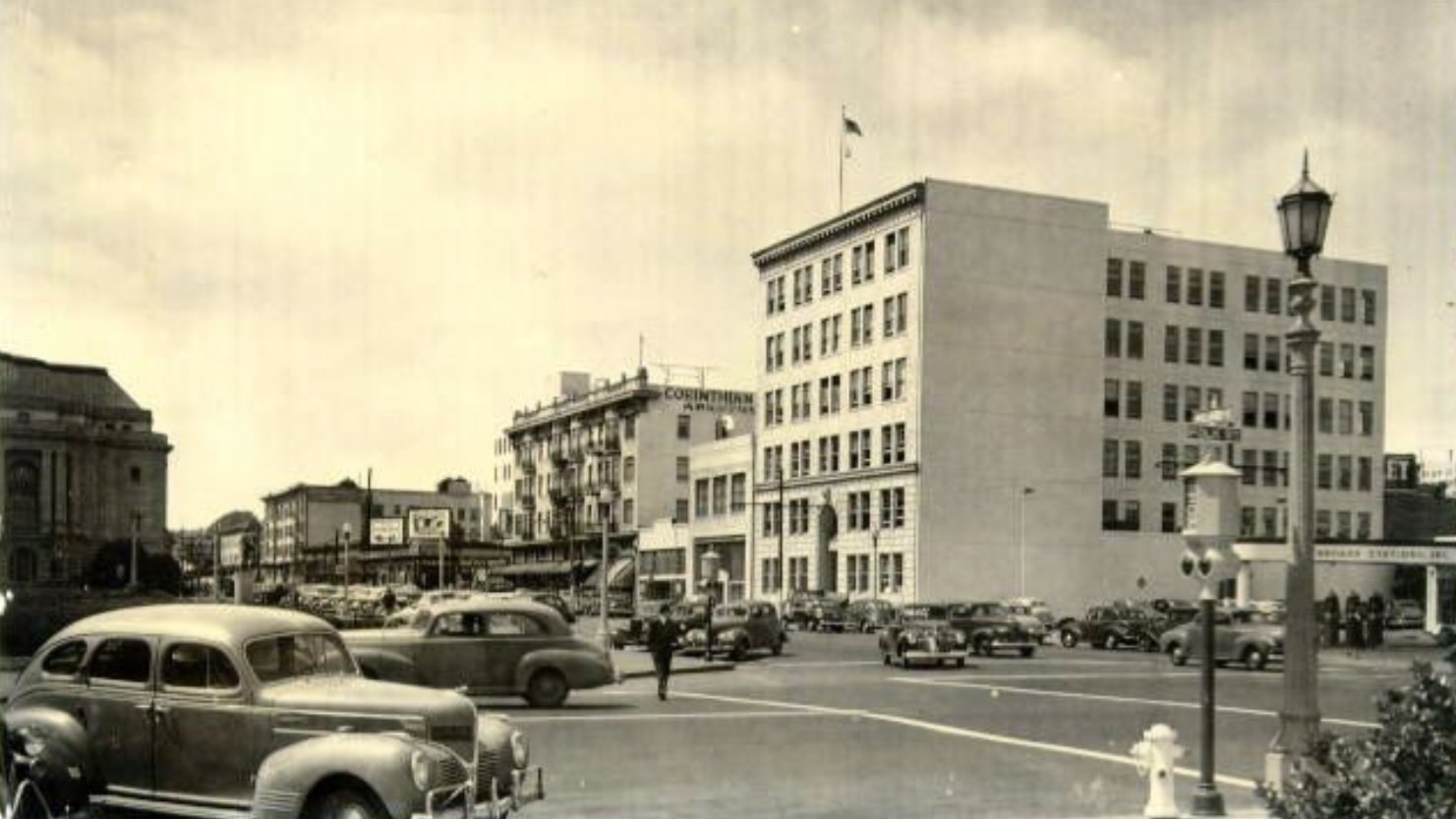 Civic Center district, 1945