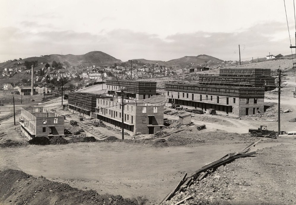 Construction of Potrero Housing Project, 1940