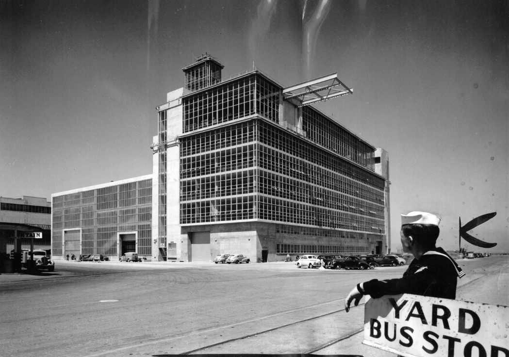 Ordnance and Optical Shop Building at the naval base on Treasure Island, 1948