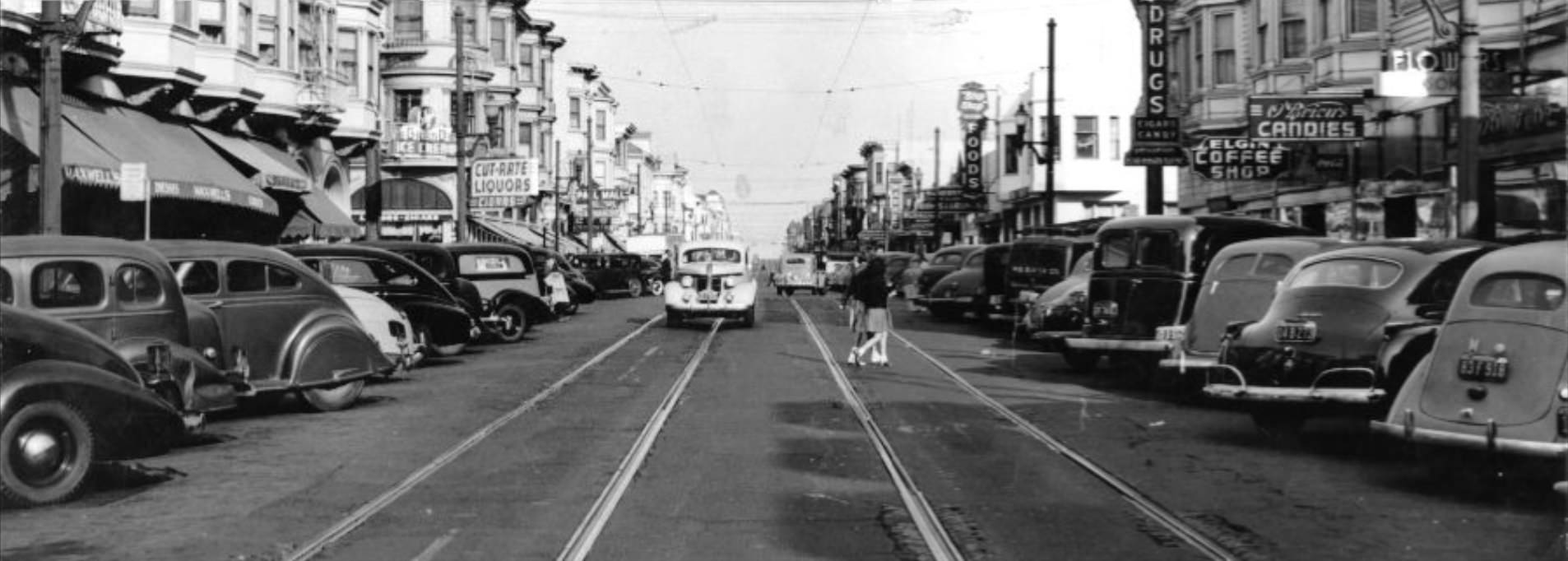 Haight Street near Clayton, 1943