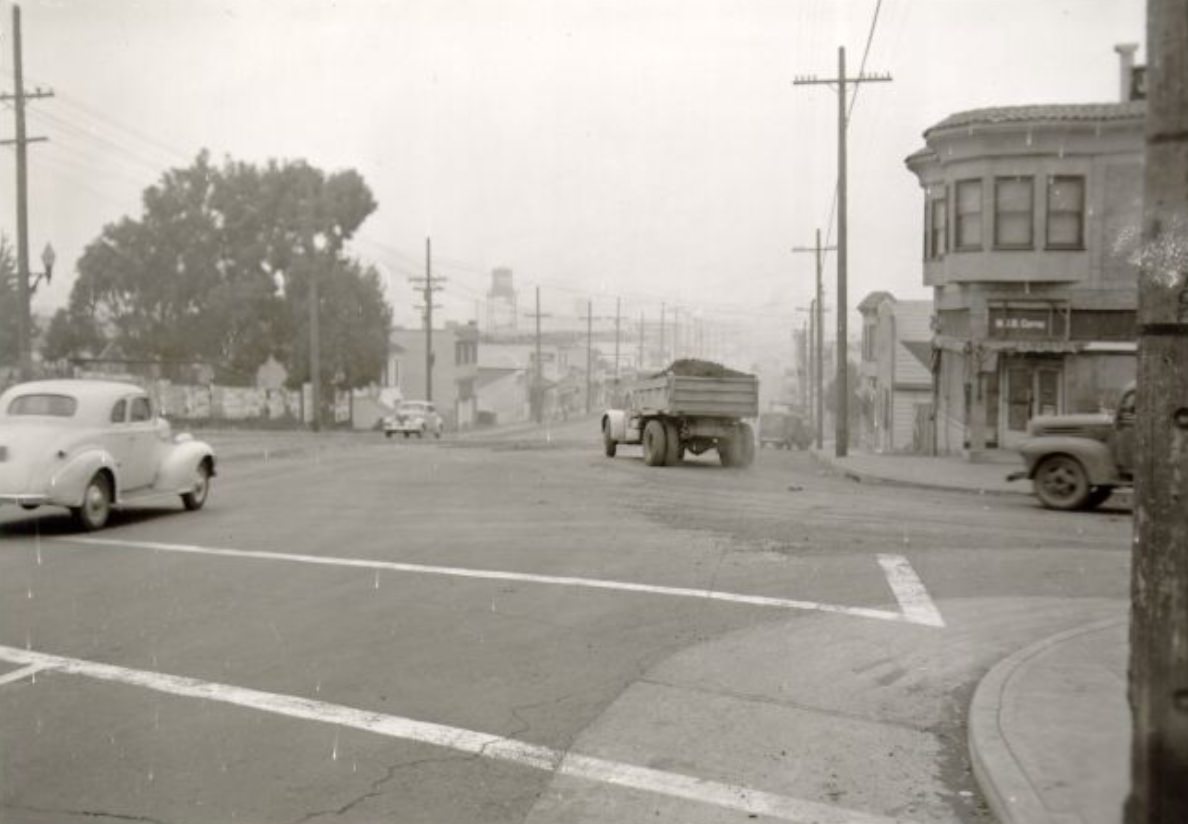 Third Street at Jamestown, 1943