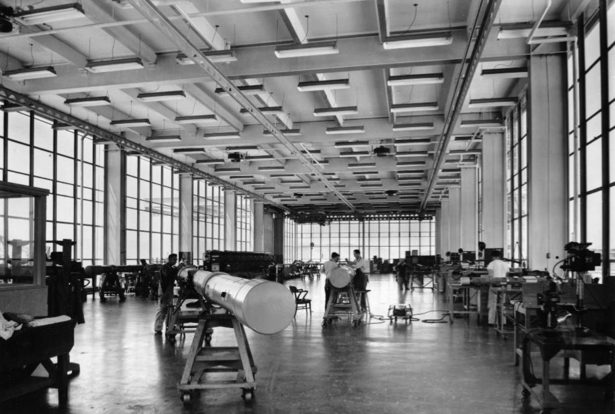 Sixth Floor Optical Shop at Hunters Point Naval Shipyard, 1948