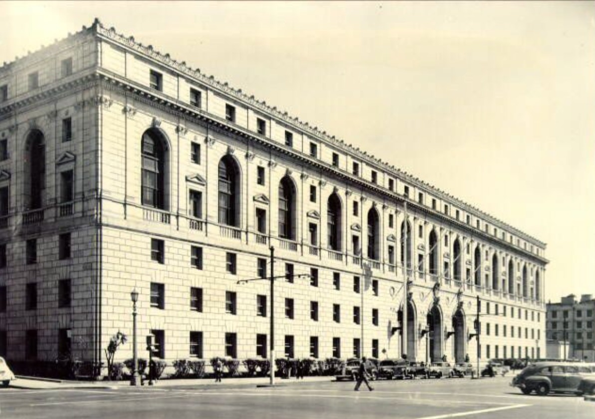 Civic Center district, 1945