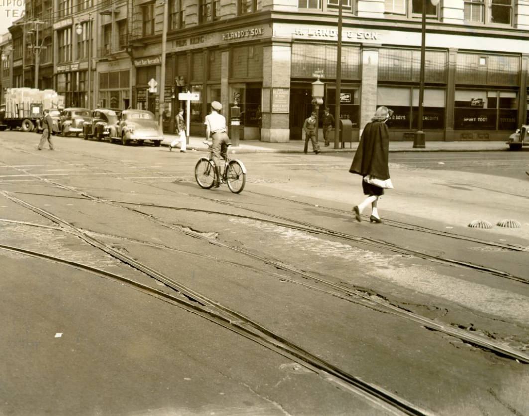 2nd and Mission streets, 1940