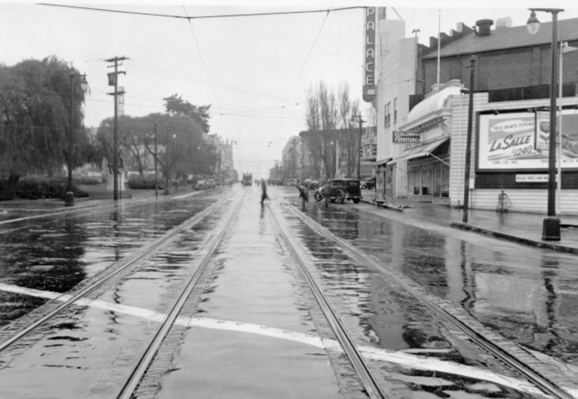 Columbus Avenue near Powell, 1940