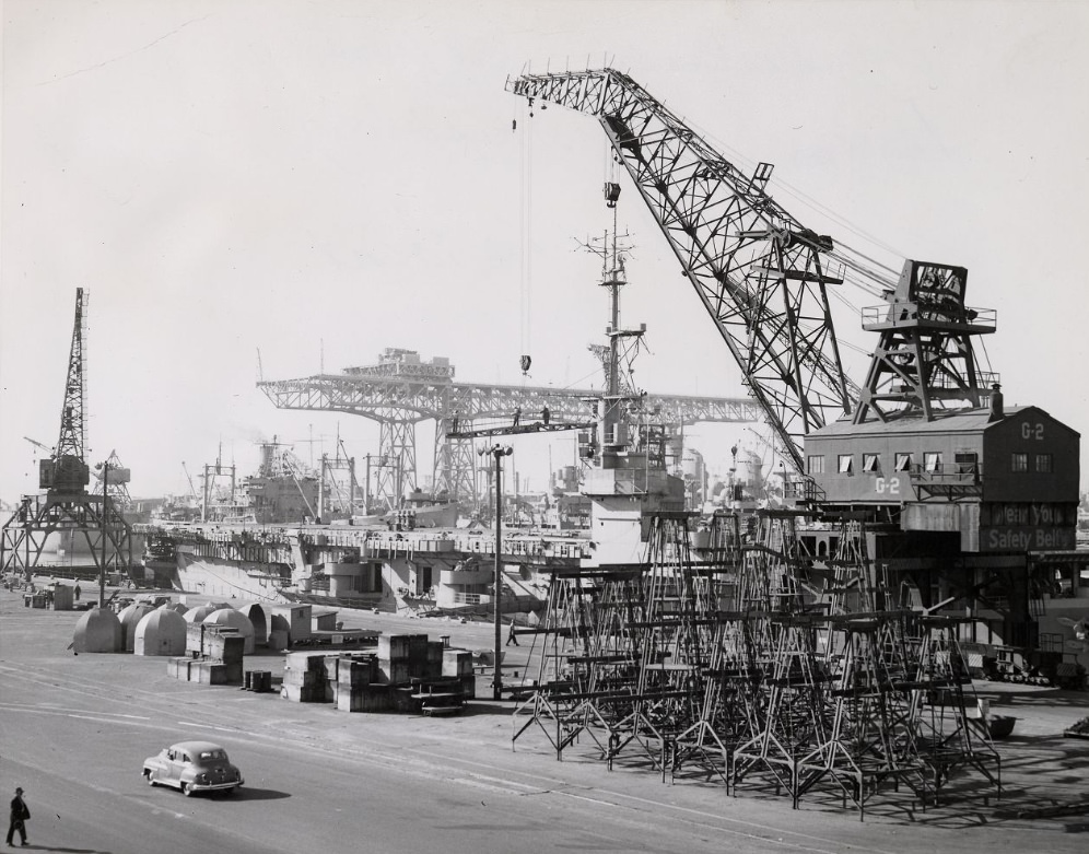 Hunters Point Naval Shipyard, 1950.