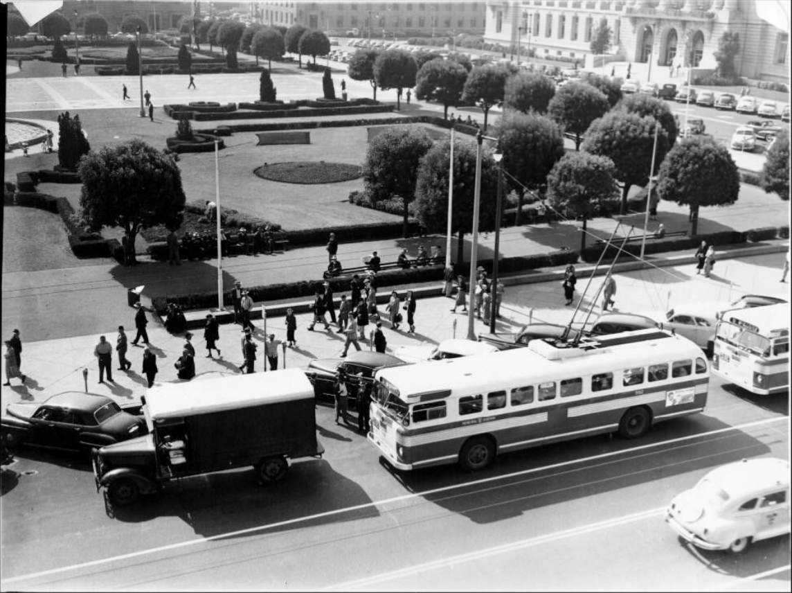 Civic Center Plaza, 1950.
