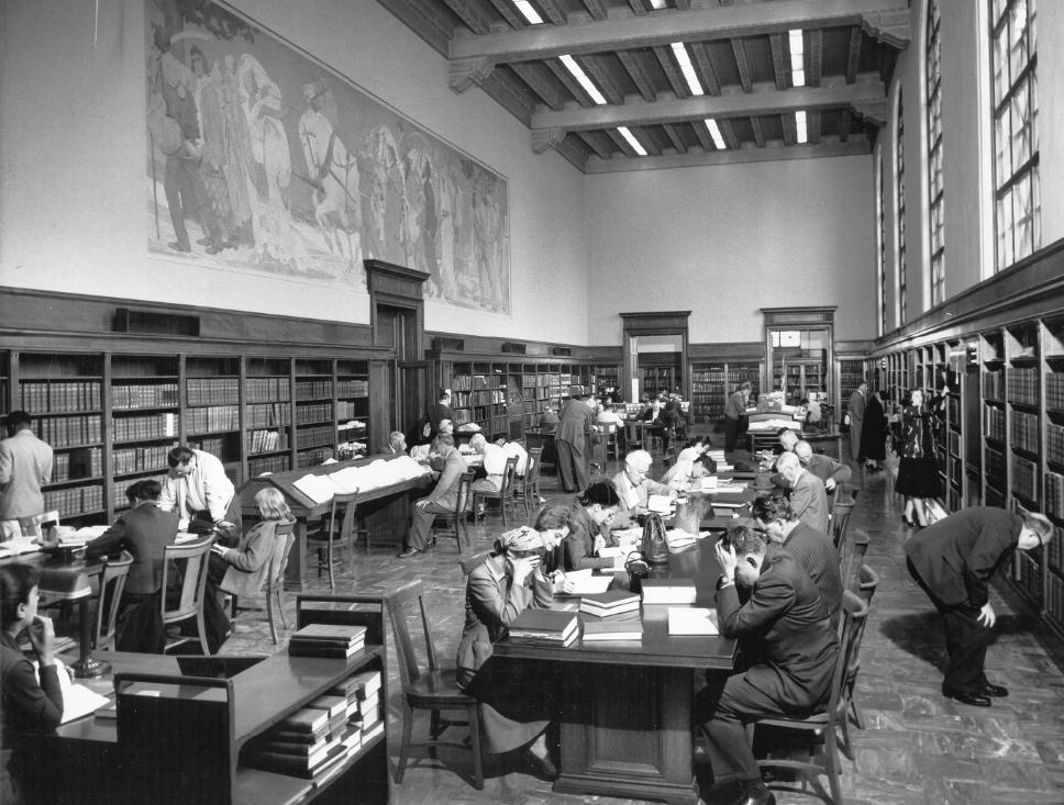 Main Library, Reference Room, 1950s