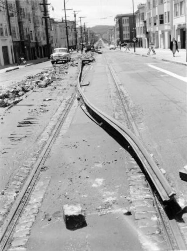 Chestnut Street between Franklin and Gough, 1955.