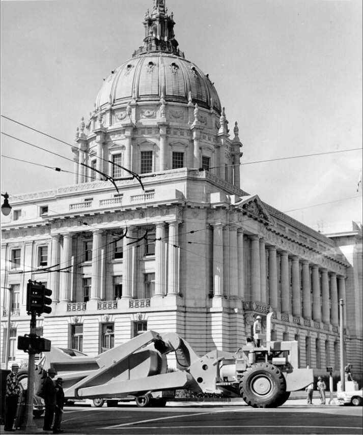 City Hall in Civic Center Plaza, 1958.