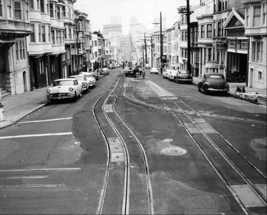 Hyde and Washington Streets, 1957.