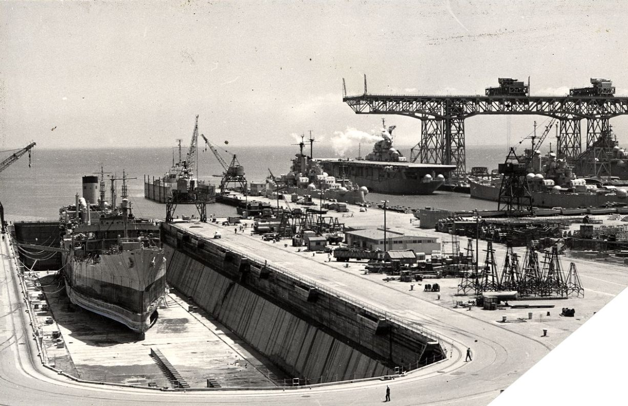 The San Francisco Naval Shipyard, 1951.
