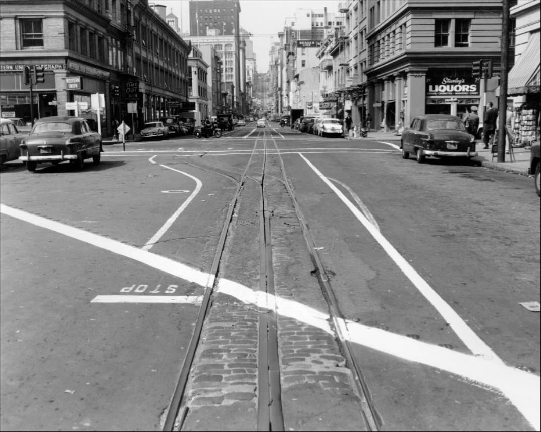 California and Market Street, 1957.
