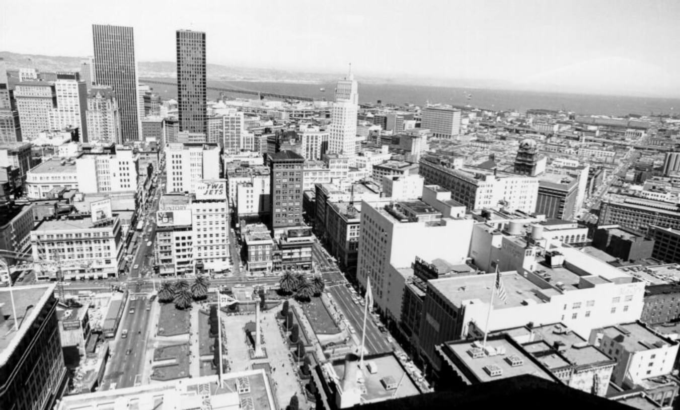 View of downtown, 1960s.