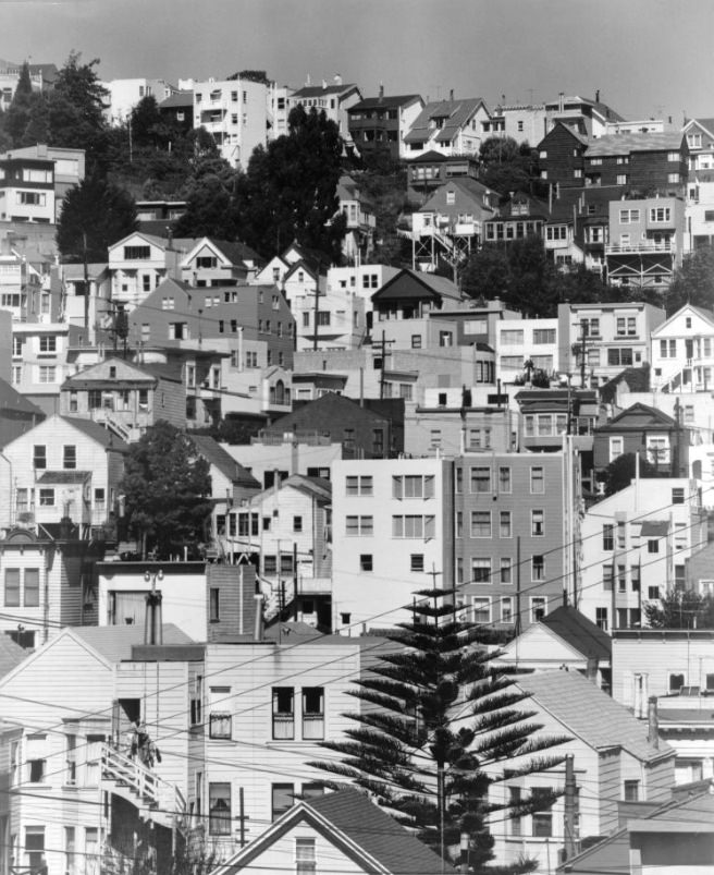 Homes in Twin Peaks district, 1960s.