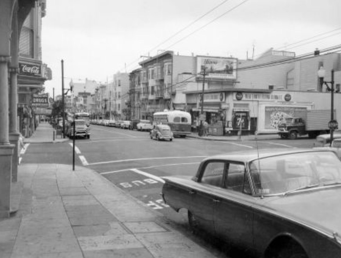 Haight Street at Scott, 1960.