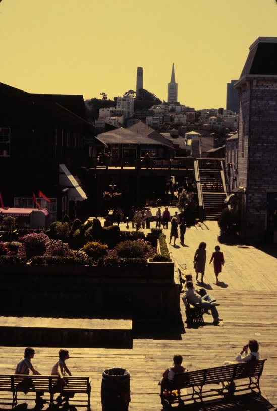 View of Pier 39, 1984.