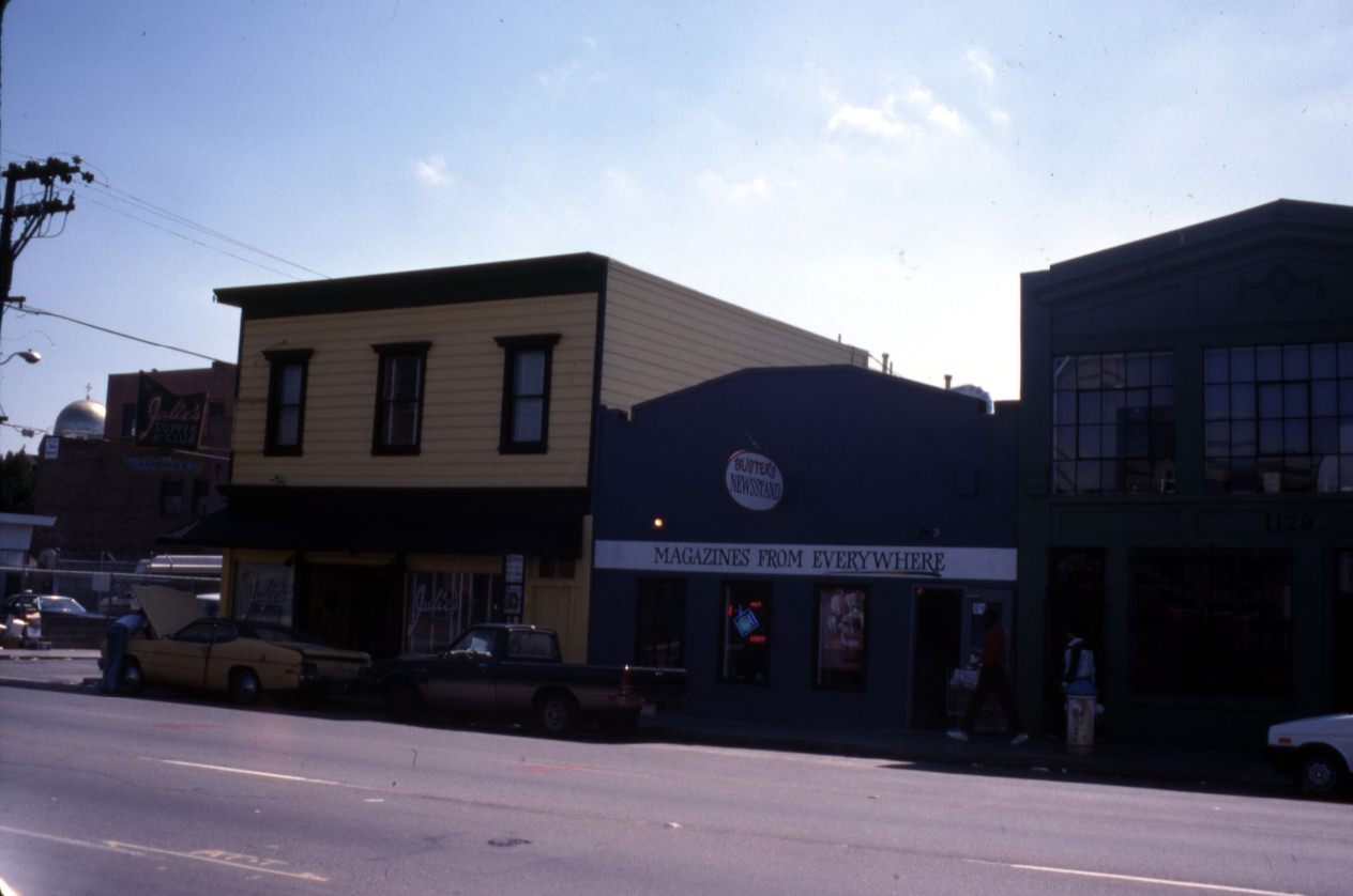 Julie's Supper Club on Folsom, 1989.