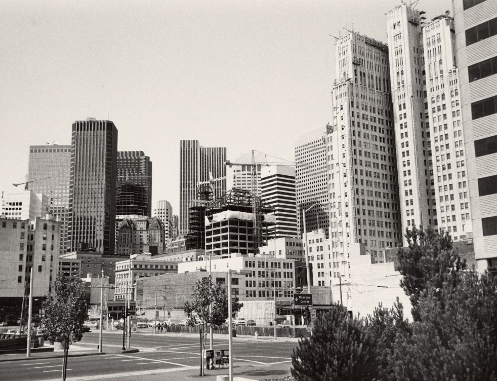Third and Howard streets in downtown San Francisco, 1985.