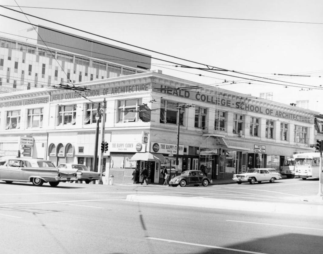 Heald College - School of Architecture at Sutter Street and Van Ness Avenue, 1964.