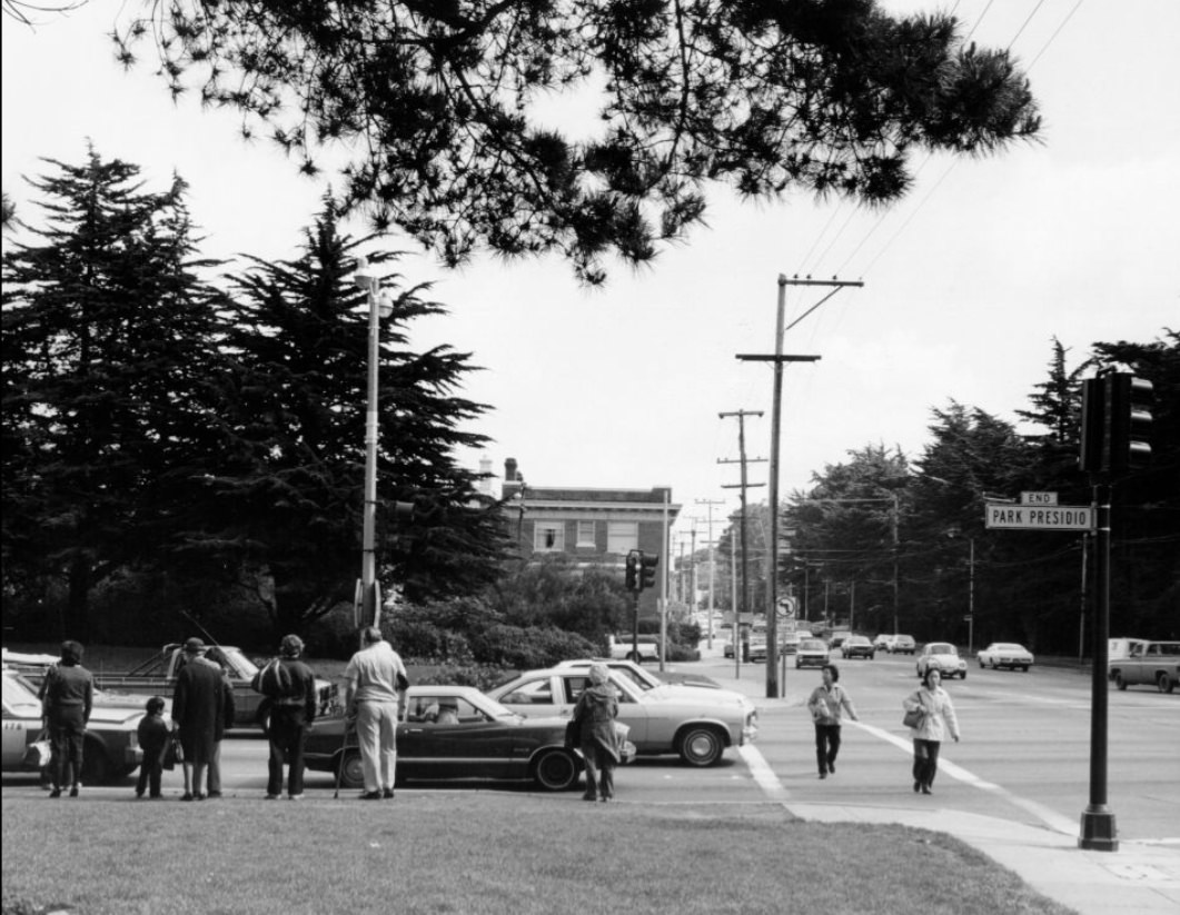 Park Presidio Boulevard at Fulton, 1983.