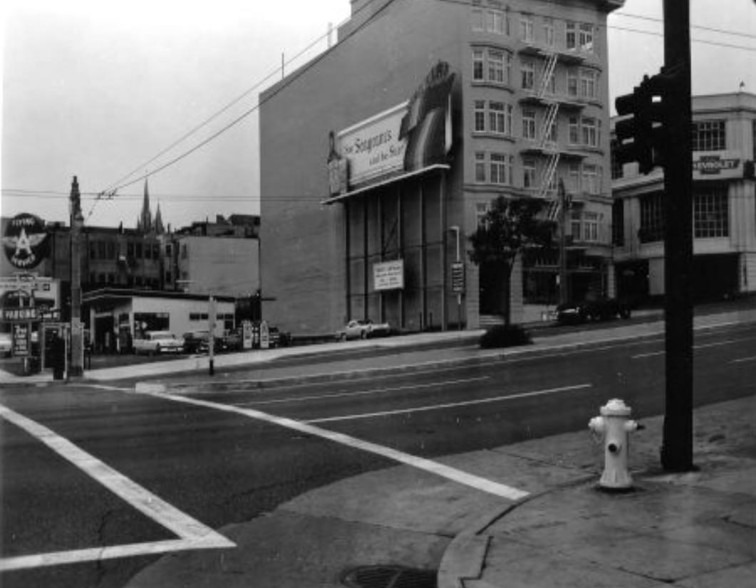 Van Ness Avenue at Turk Street, 1980