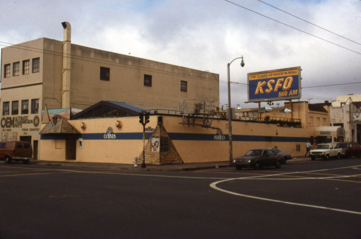 Oasis Grill at Folsom and 11th Street, 1988.