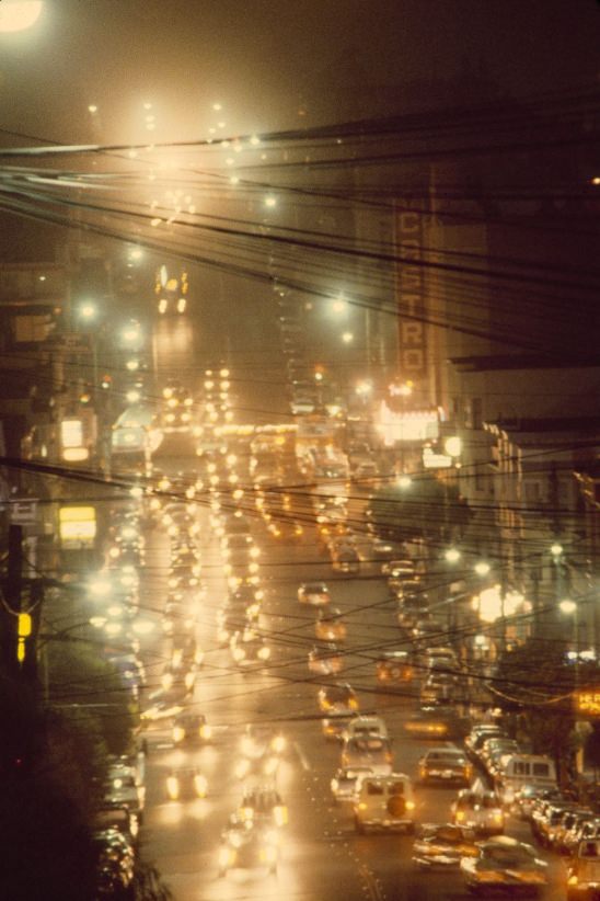 Castro Street at night, 1980.