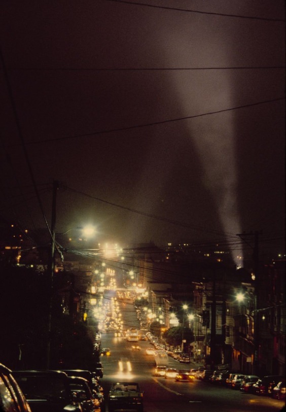 Castro Street at night, 1980.