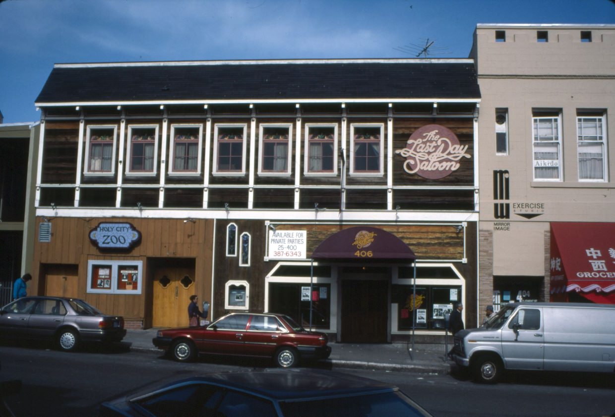 406 Clement Street, Last Day Saloon, Holy City Zoo, 1993.