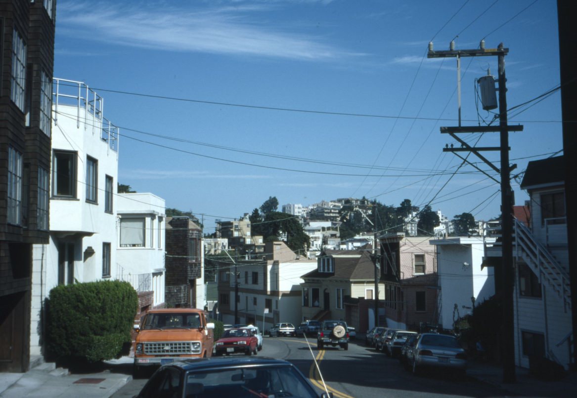 Corbett Avenue above Clayton Street, 1993.