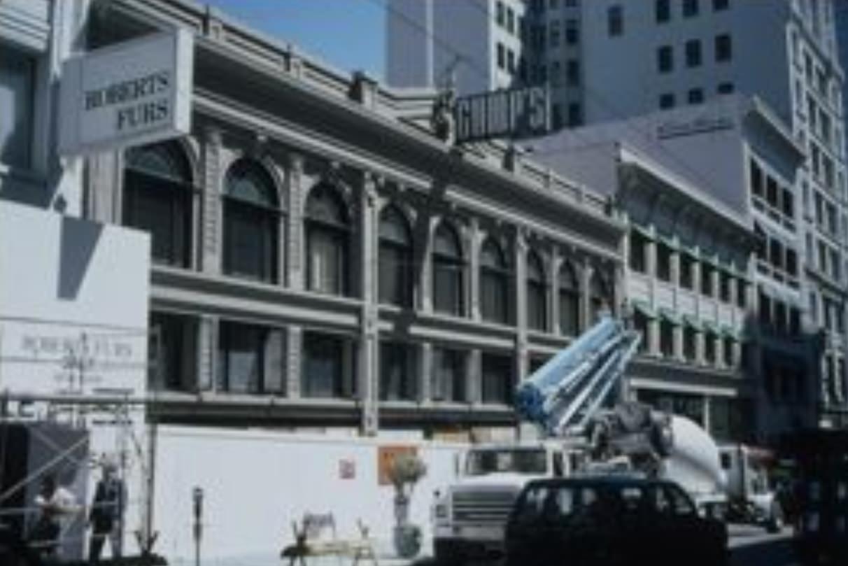 Gump's at 250 Post Street closed, 1994.