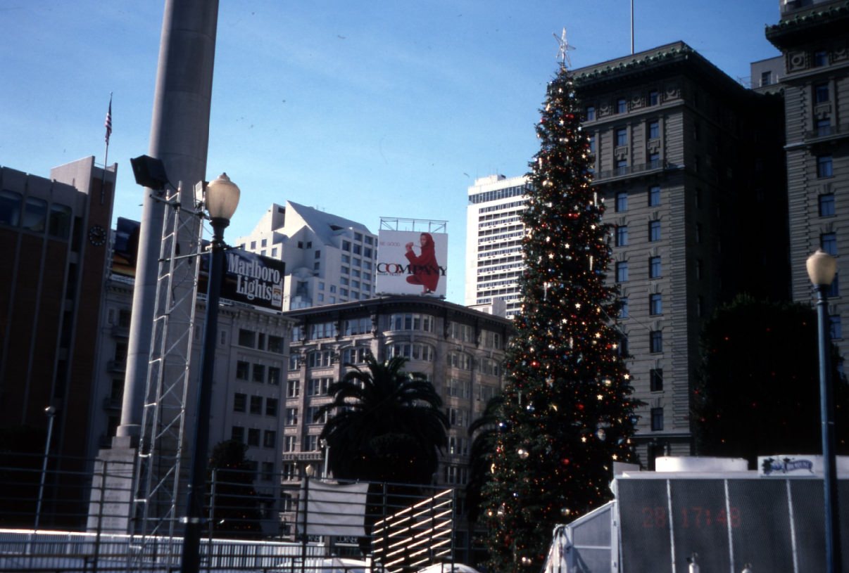 Skating rink at Union Square, 1995.