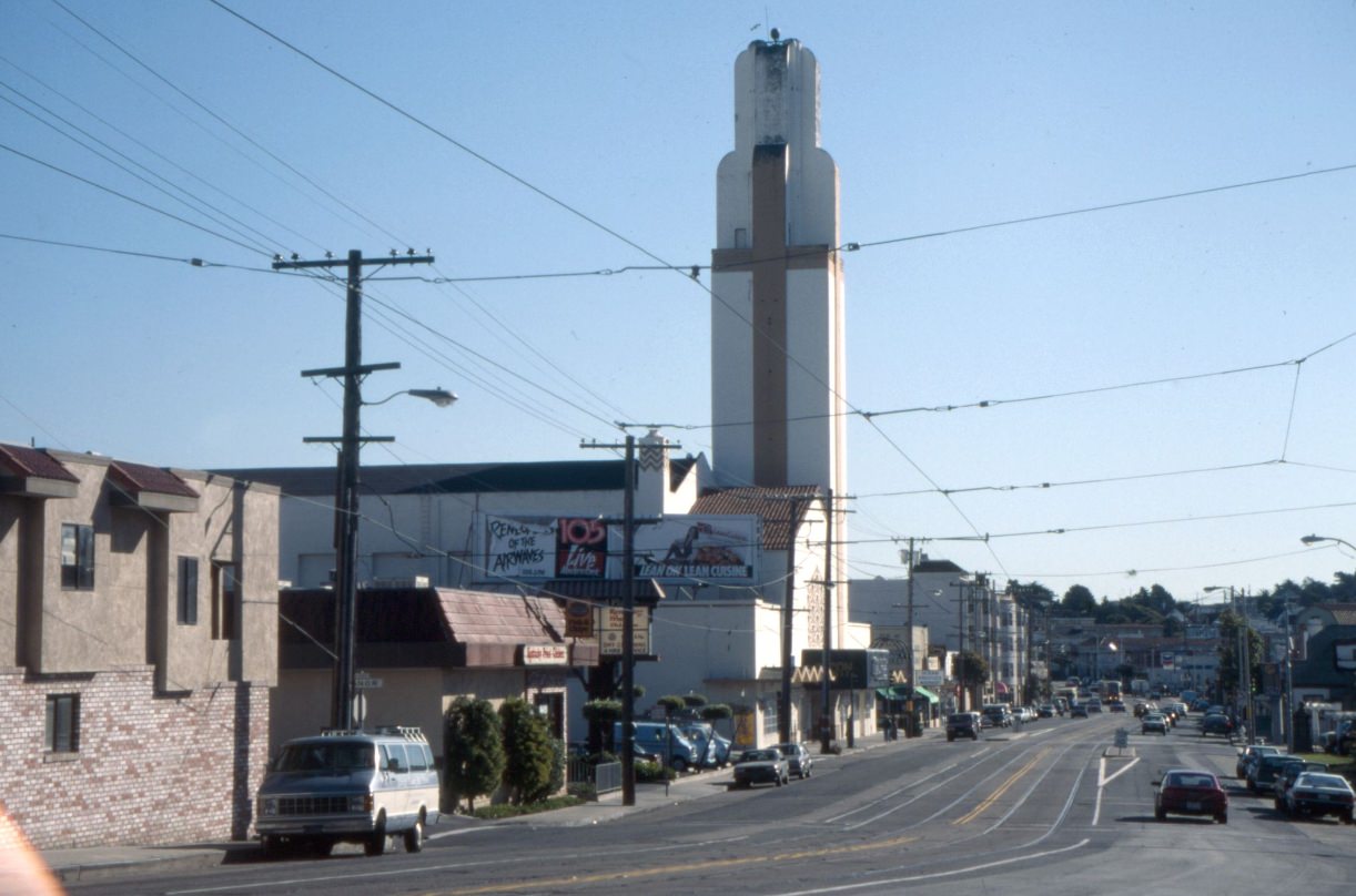 Voice of the Pentecost Church, formerly El Rey Theater, 1990.