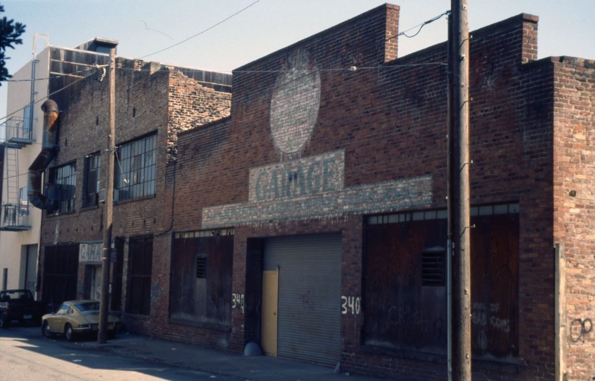 Garage at 340 Linden, 1991.