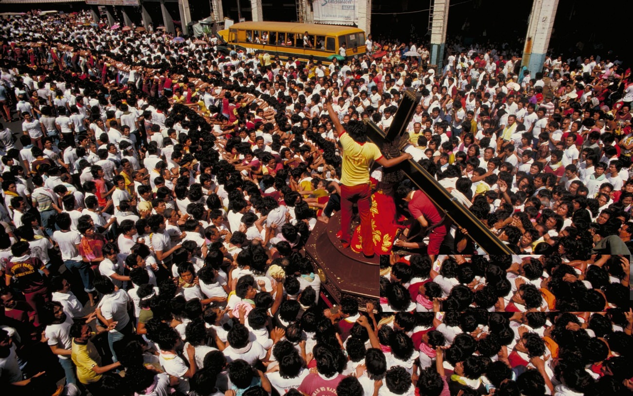 Easter celebrations attract crowds in Manila, Philippines, in 1978.
