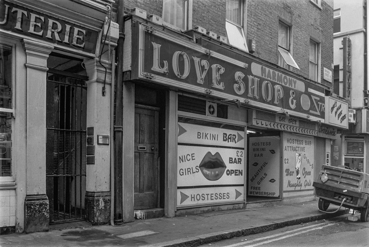 Soho Adult Cinemas and Video Shops from the 1980s